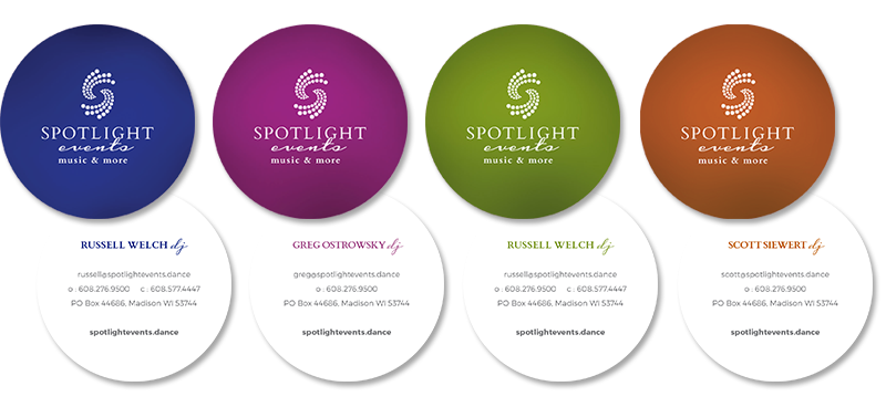 Spotlight Events business card